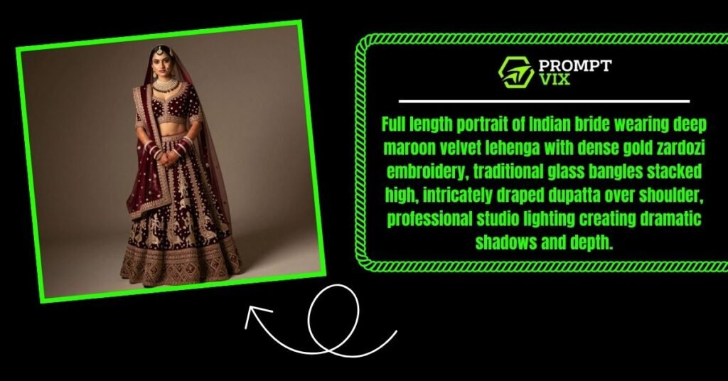 Bridal Look with Heavy Embroidered Lehenga