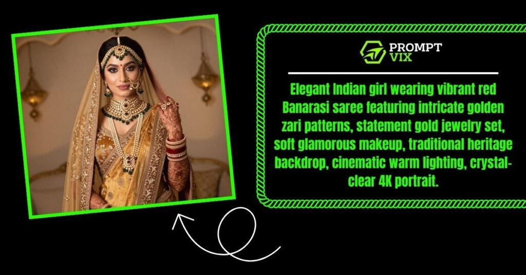 Bridal Saree Portrait Look Prompt