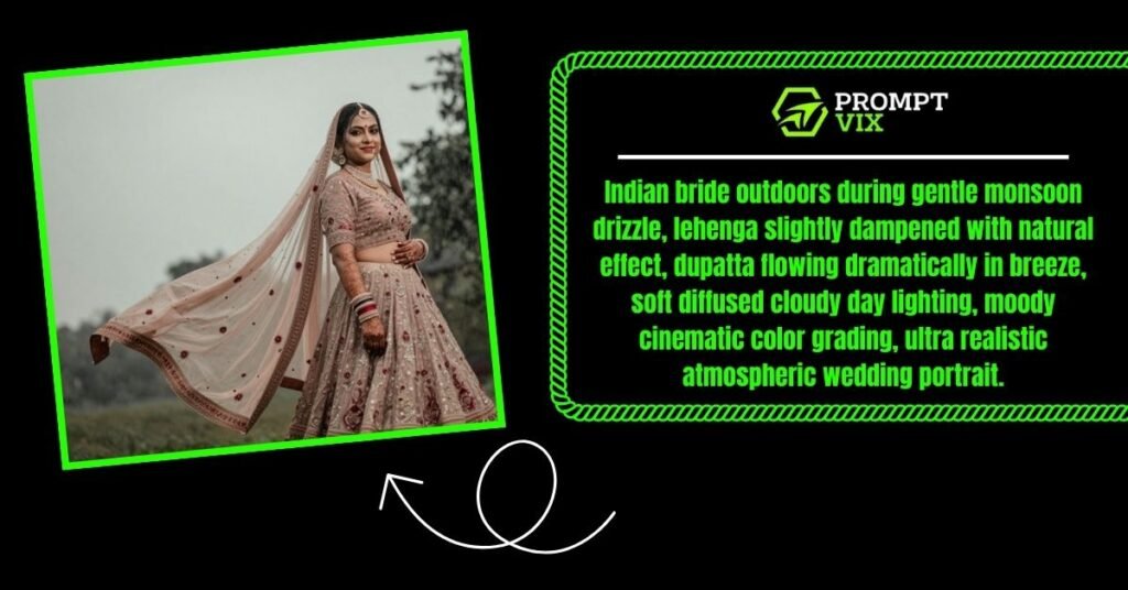 Bride in Rainy/Outdoor Monsoon Setup