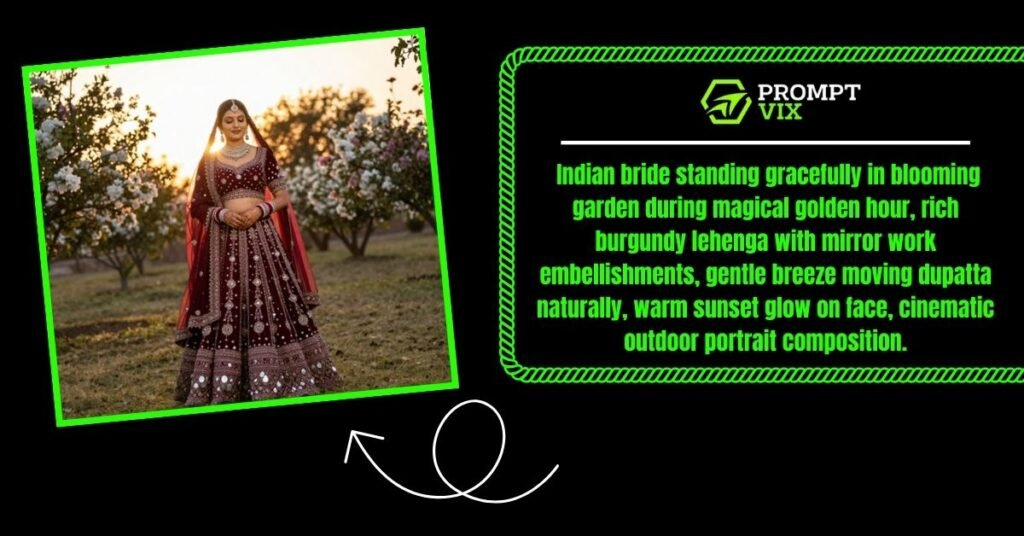 Bride in Sunset Outdoor Shoot