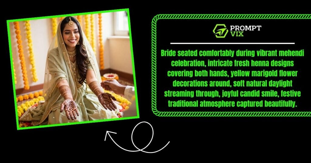 Candid Mehendi Ceremony Shot