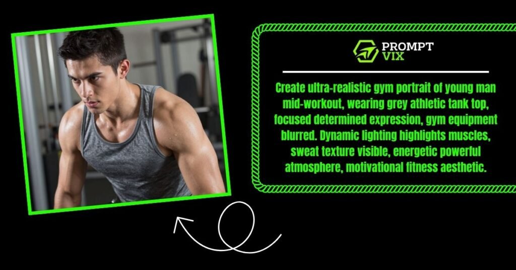 Cinematic Gym Workout Portrait