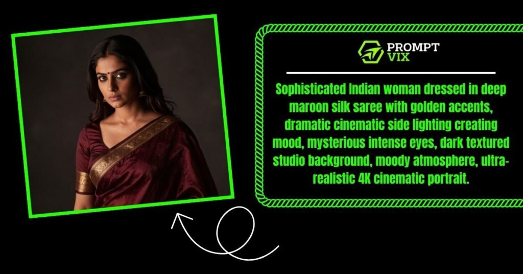 Cinematic Saree Portrait Prompt