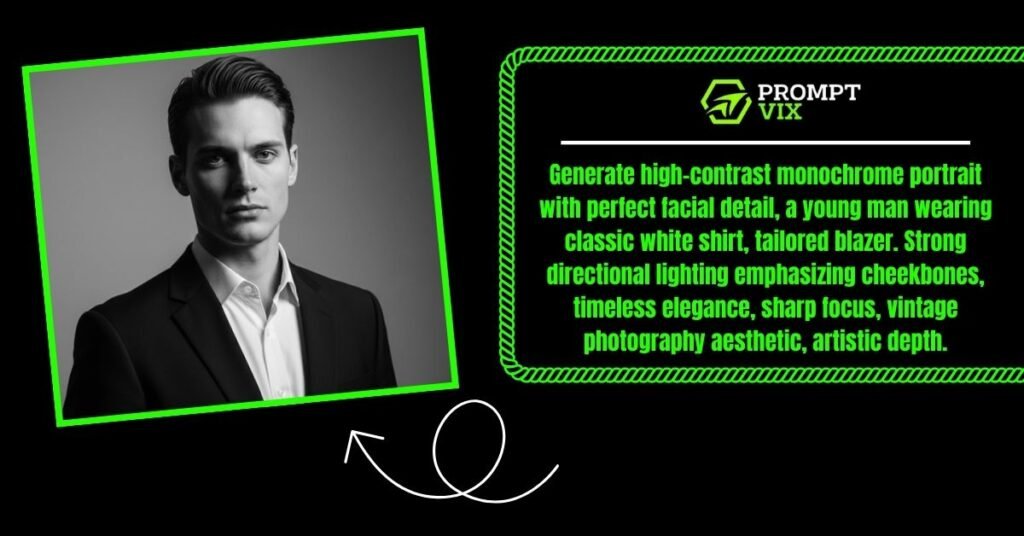 Classic Black-and-White Portrait