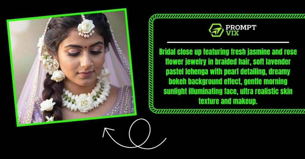 Close-Up with Floral Accessories