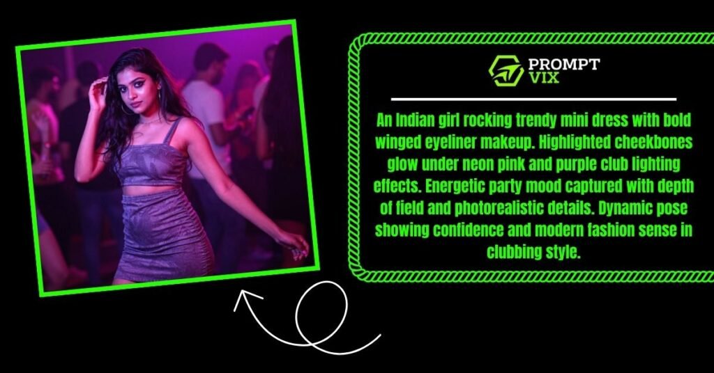 Club Party Look with Neon Lights