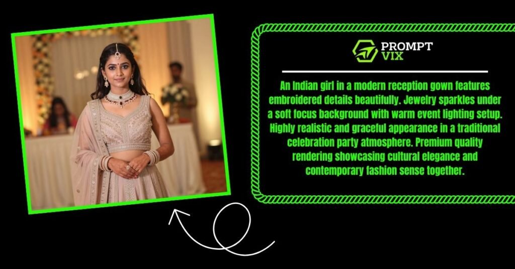 Desi Girl Reception Party Look