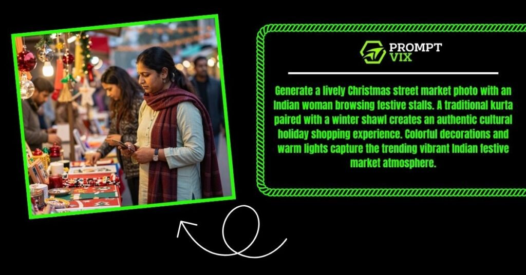 Festive Street Market Christmas Vibes