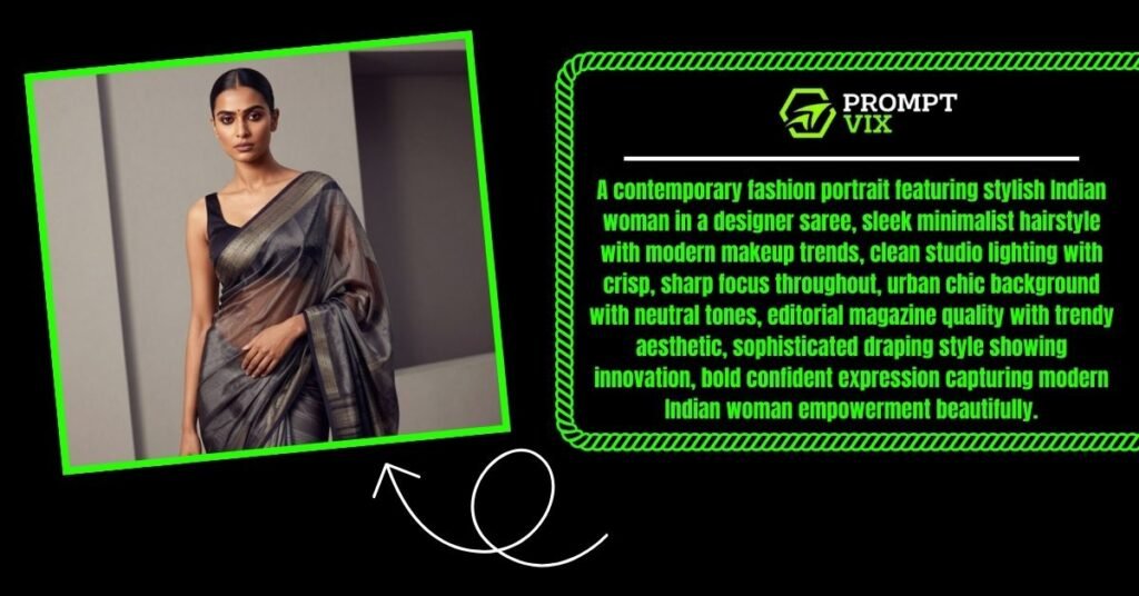 Modern Fashion Saree Portrait