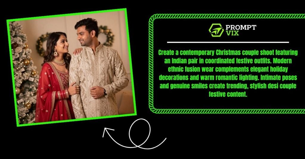 Modern Indian Couple Holiday Fashion Shoot