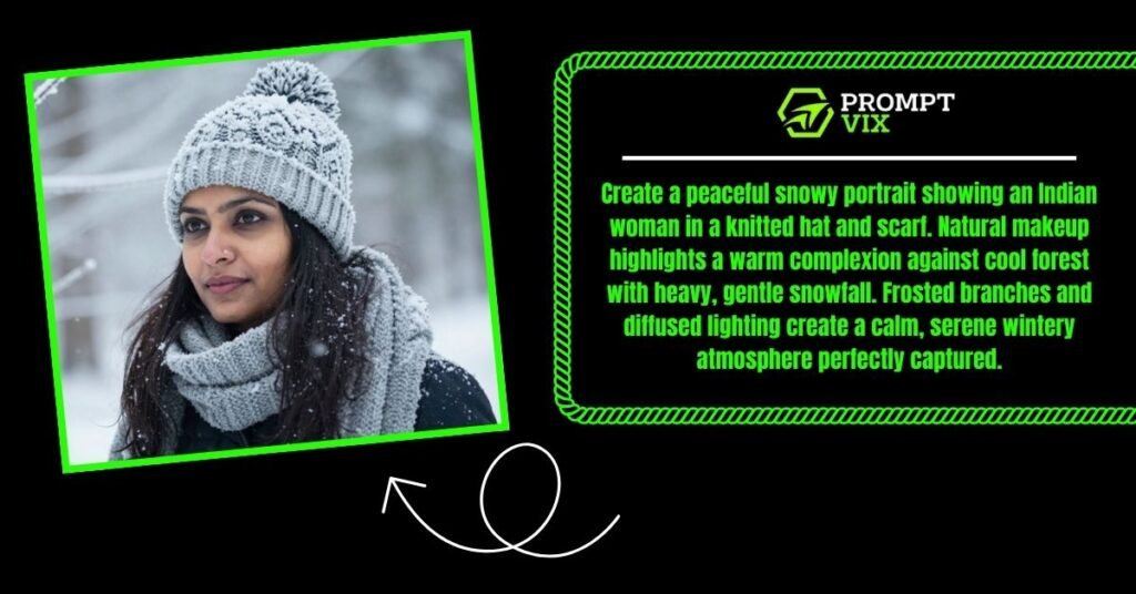 Serene Snowy Forest Portrait