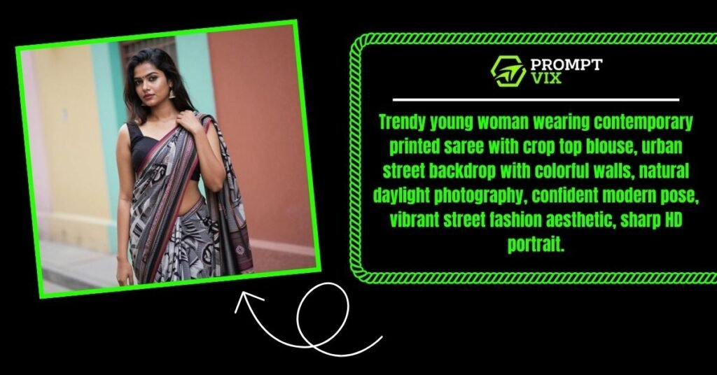 Street Style Saree Fashion Look