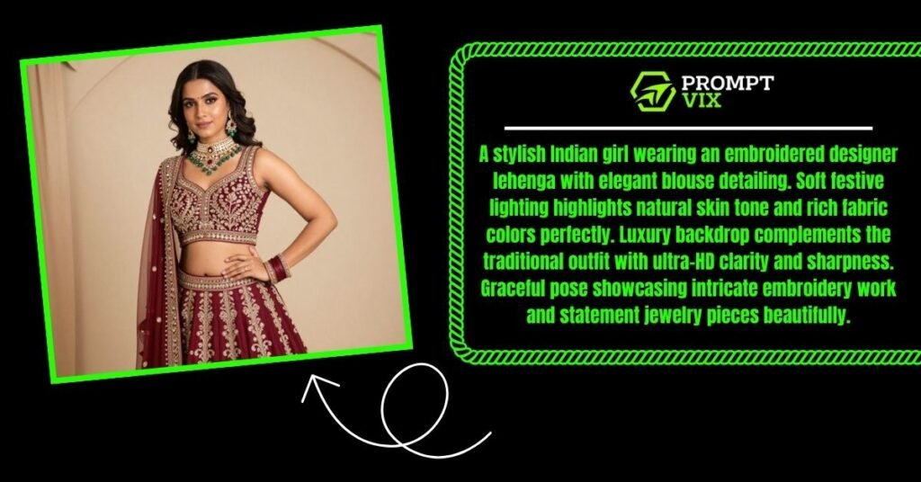 Traditional Party Look: Modern Lehenga Style