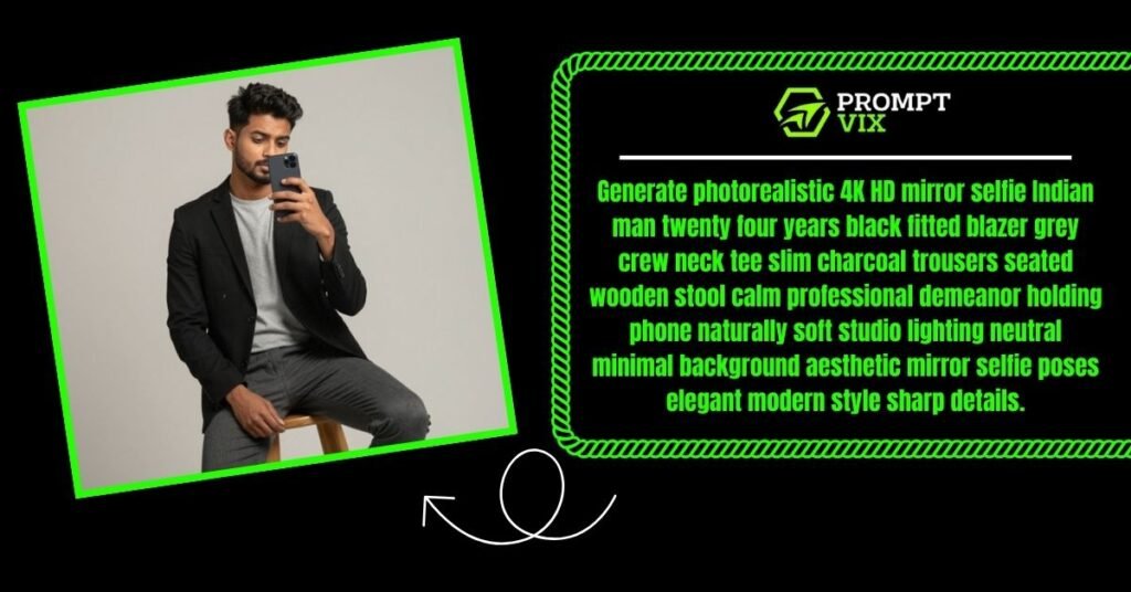 Black Blazer Smart Casual Selfie