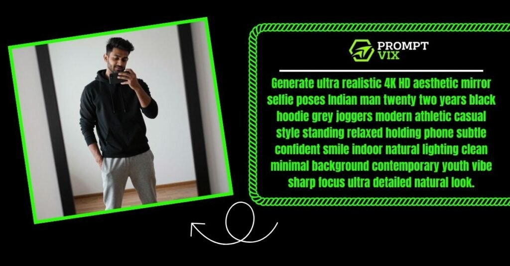 Black Hoodie Mirror Selfie