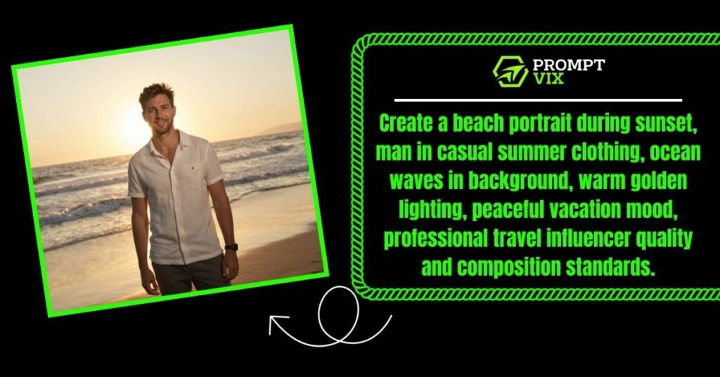 Coastal Sunset Portrait