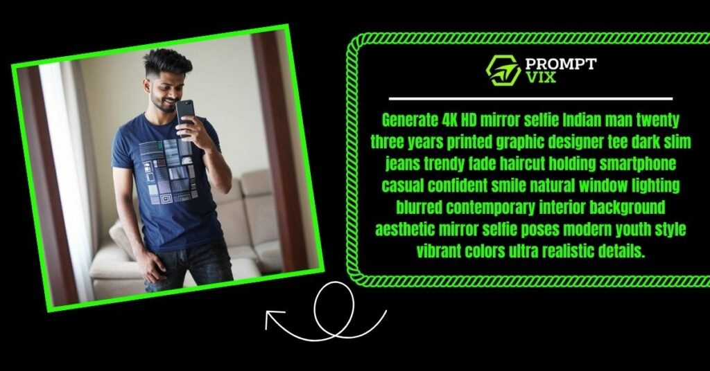 Designer Graphic Tee Selfie