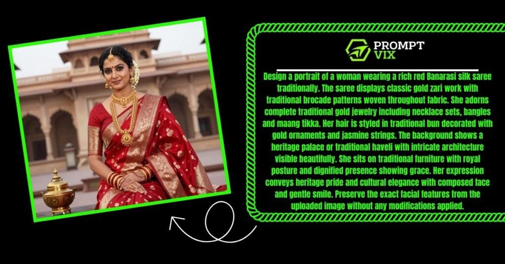 Magenta Orange Sunset Saree Vibe