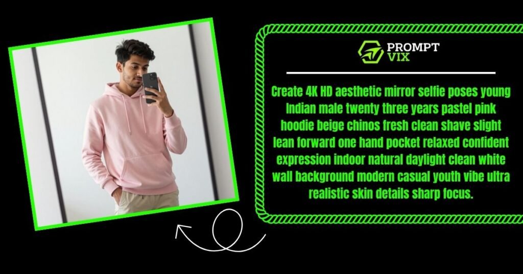 Pastel Hoodie Casual Selfie