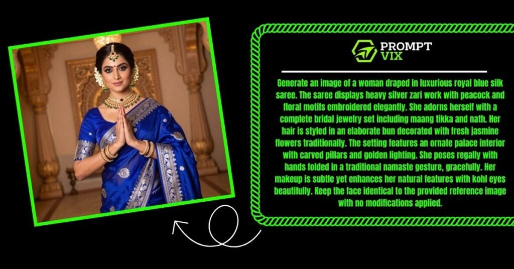 Royal Blue Silk Wedding Saree