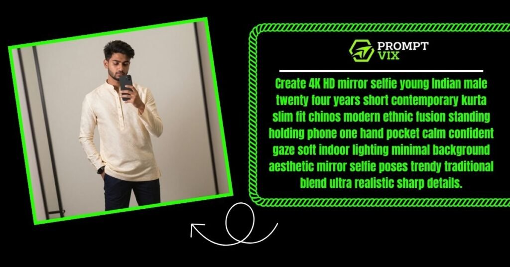 Short Kurta Ethnic Fusion Selfie