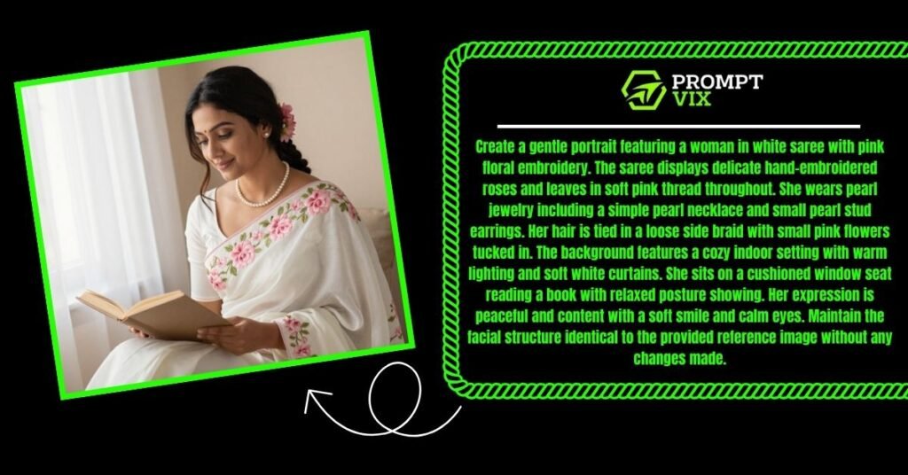 White and Pink Soft Saree