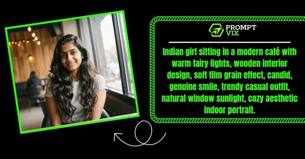 Café Theme: Indian Aesthetic Girl