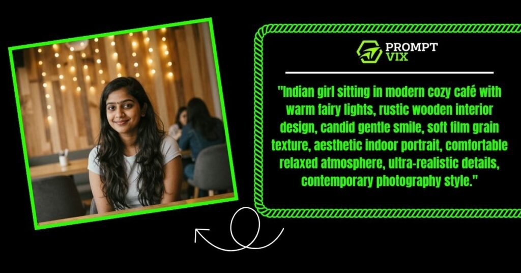 Café Theme: Indian Aesthetic Girl