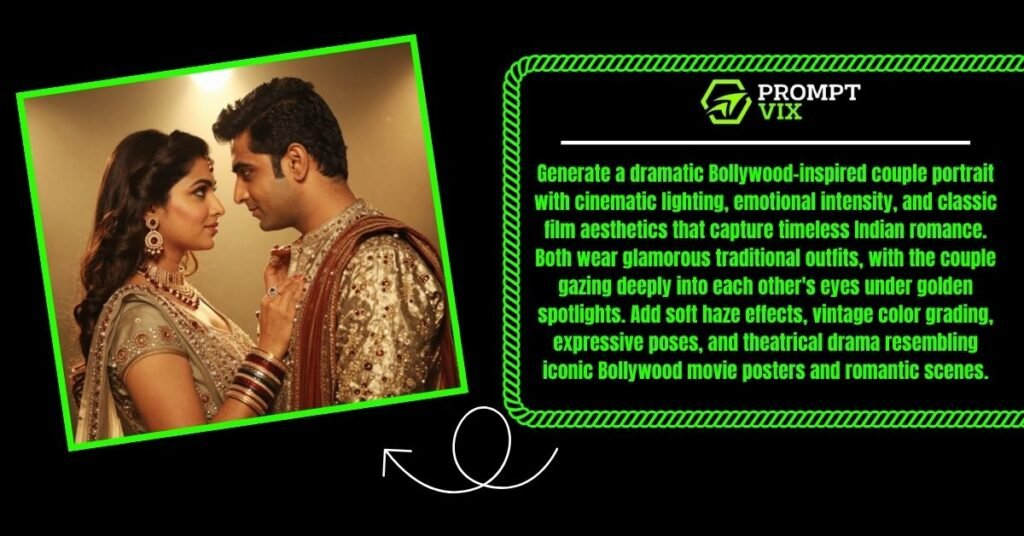Classic Bollywood-Style Romantic Scene