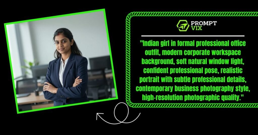 Elegant Office Look: Indian Girl