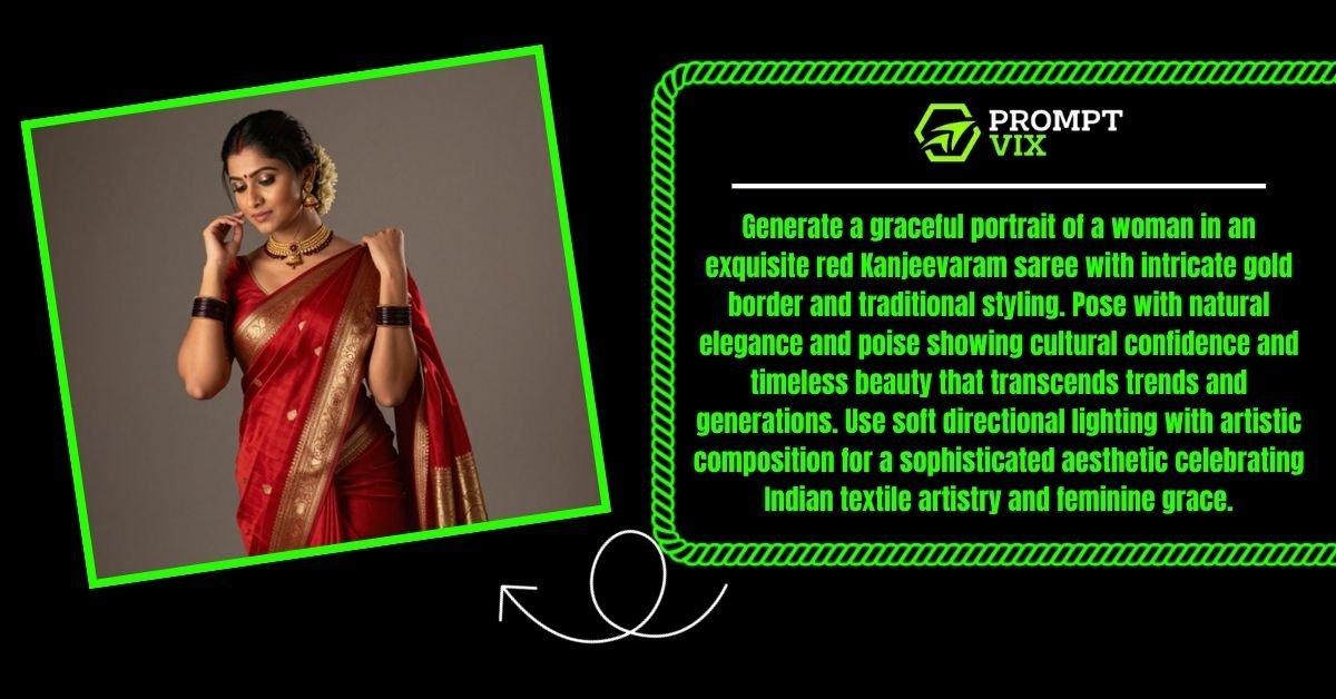 Elegant Saree Poses AI