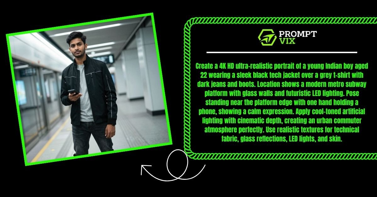 Futuristic Metro Subway Portrait