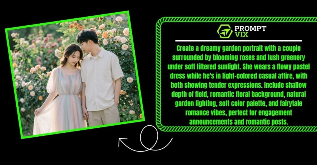 Garden Romantic Portrait: Soft Floral Aesthetic