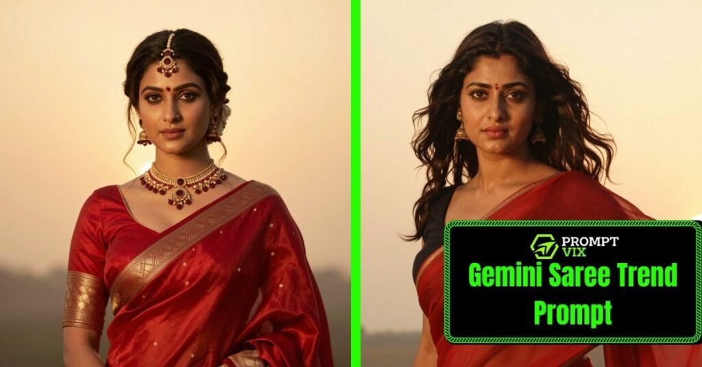 Gemini Saree Trend Prompt Goes Viral with Vintage AI Photos