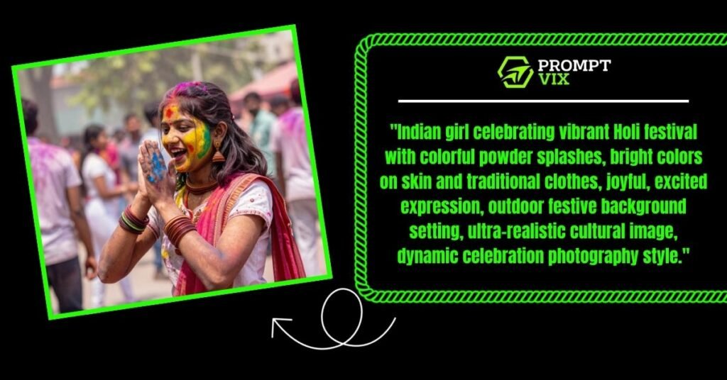 Holi Festival Color Splash Portrait