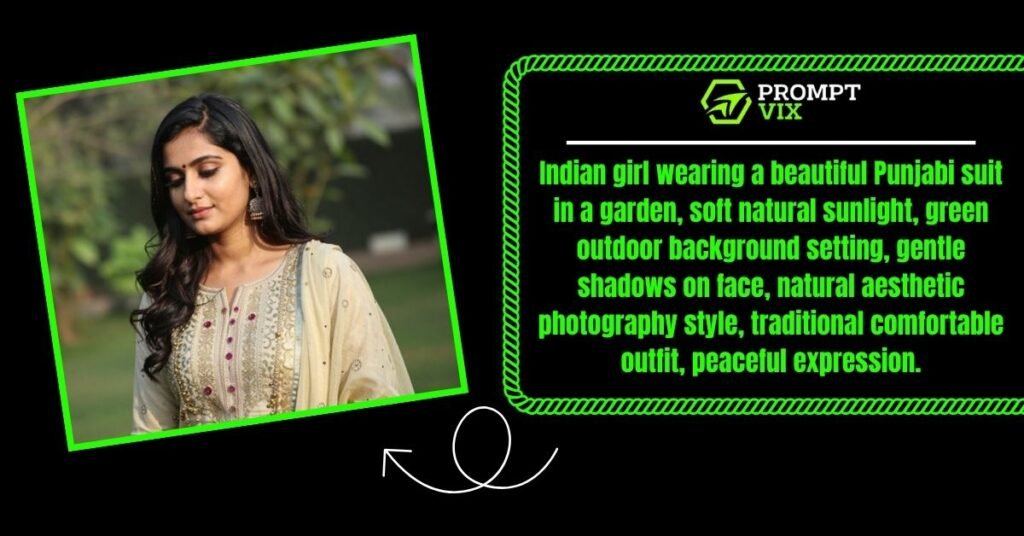 Indian Girl in Ethnic Suit: Soft Outdoor Light