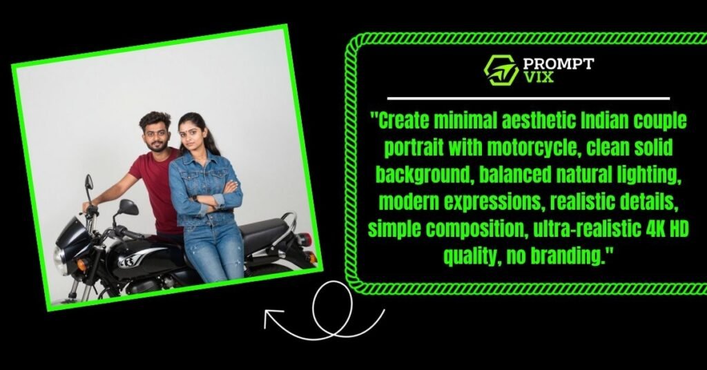 Minimal Clean Background Bike Portrait