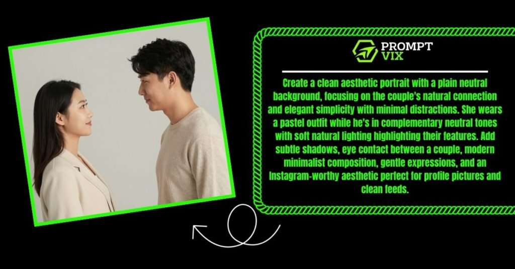 Minimalist Aesthetic Couple Portrait