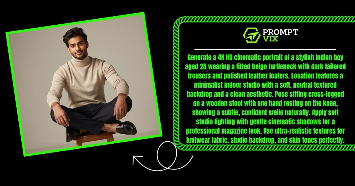 Minimalist Indoor Studio Pose