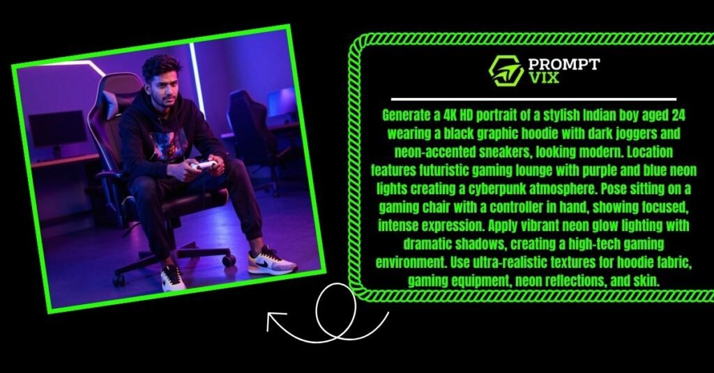 Neon Gaming Lounge Glow