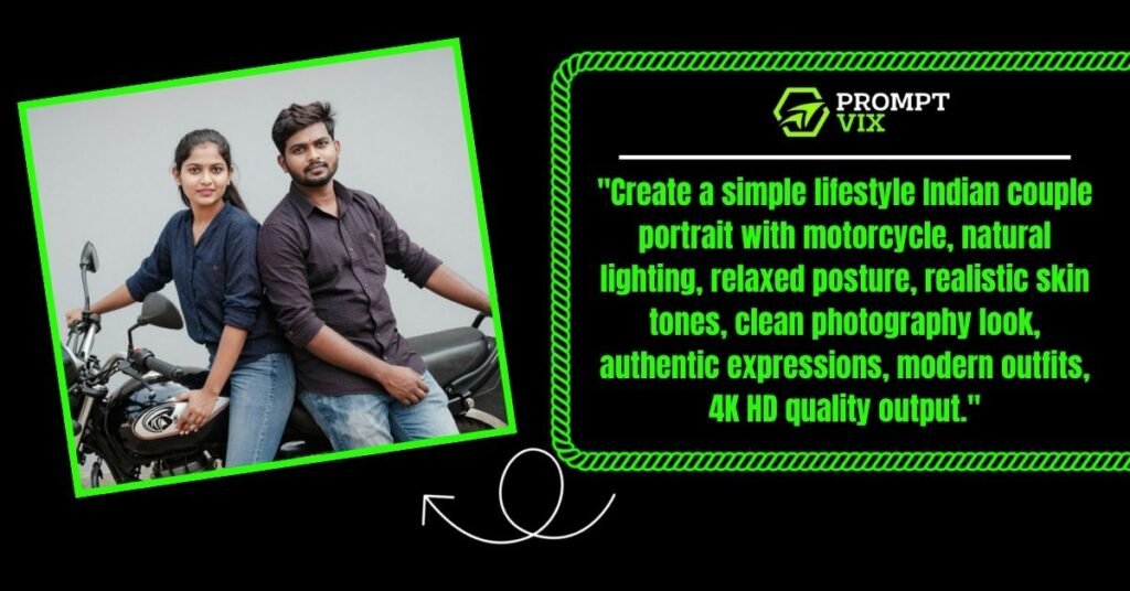 Simple Lifestyle Bike Couple Portrait