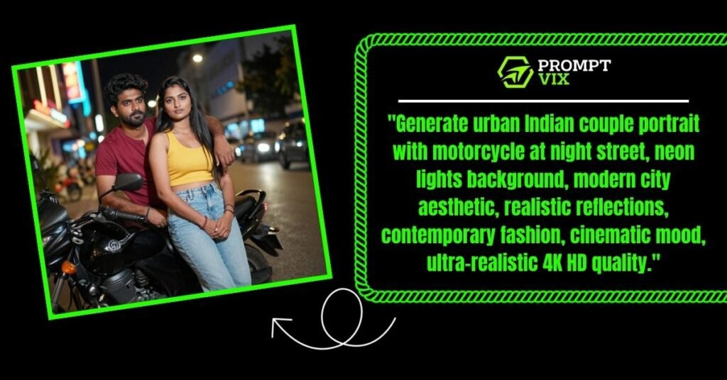 Urban Night Street Bike Couple Aesthetic