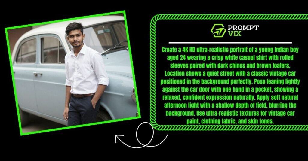 Vintage Car Street Pose