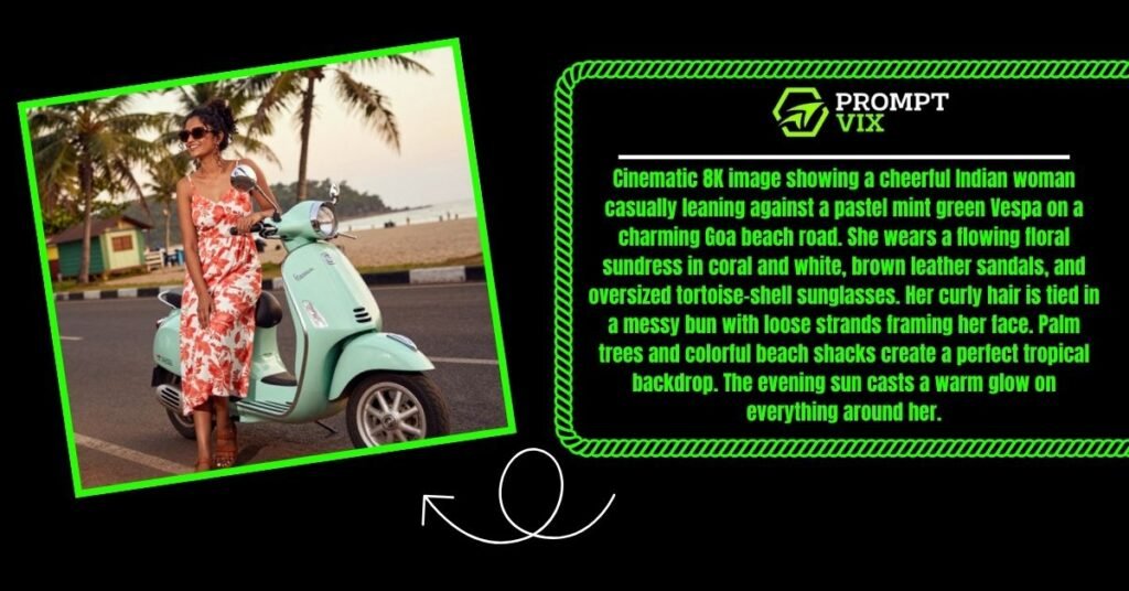 Vintage Vespa Romance Scene