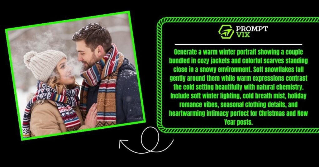 Winter Cozy Look: Jacket & Scarf Couple Shot