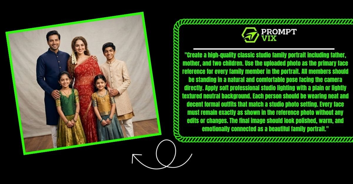 Classic Studio Family Portrait Prompt