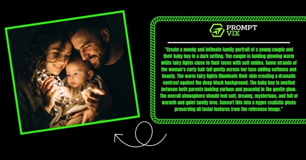Moody Fairy Lights Family Prompt