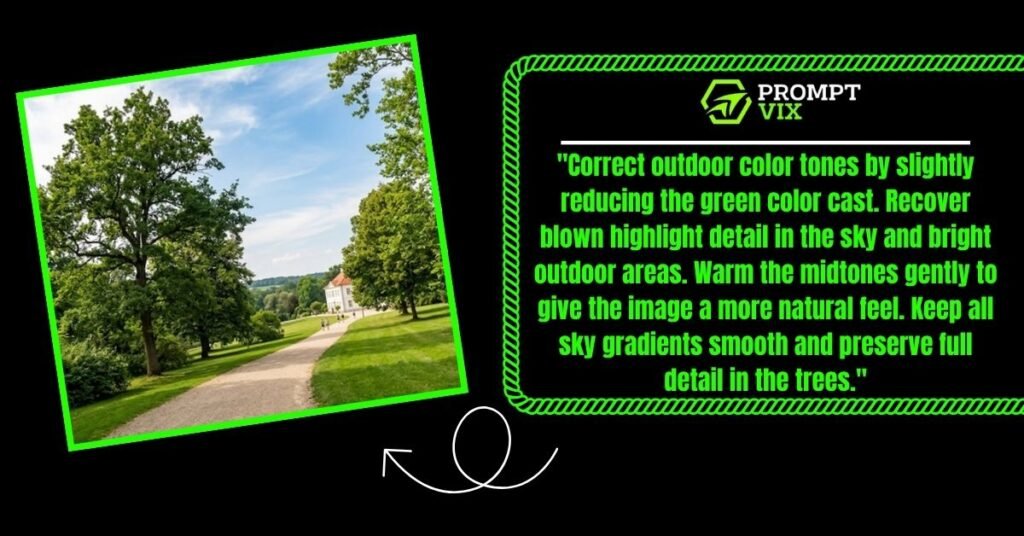 Outdoor Photo Tone Correction