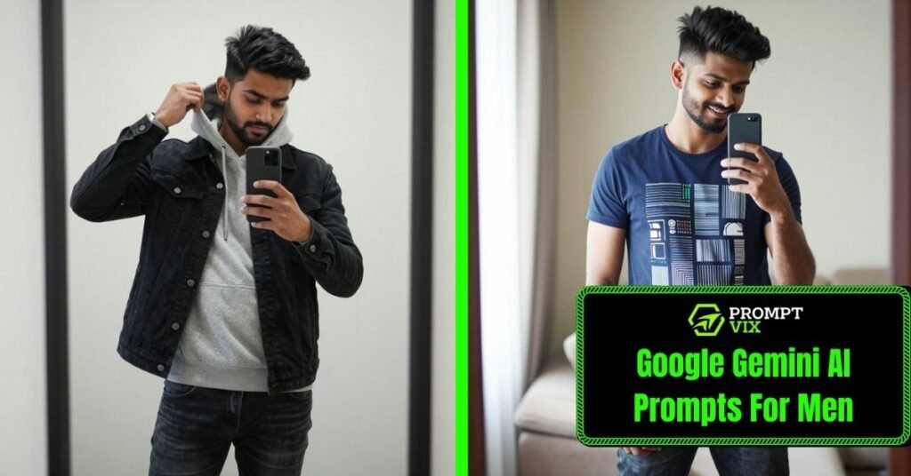 20 Best Google Gemini AI Prompts For Men to Create 4K HD Portraits and Aesthetic Mirror Selfie Poses