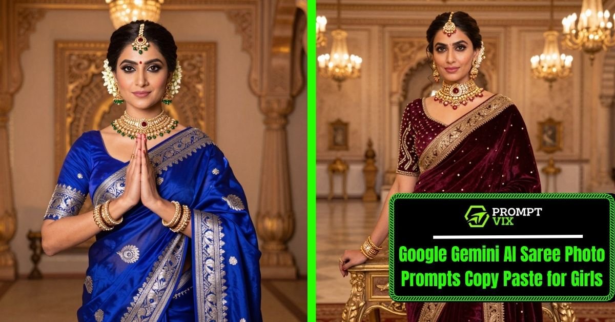 30 Google Gemini AI Saree Photo Prompts Copy Paste for Girls: Must Try These Prompts to Create Unique Style Photos